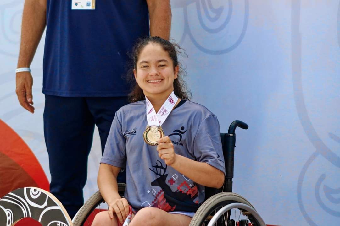 Gana alumna de Cecyte Sonora cuatro medallas de oro en Juegos Paranacionales Conade 2023