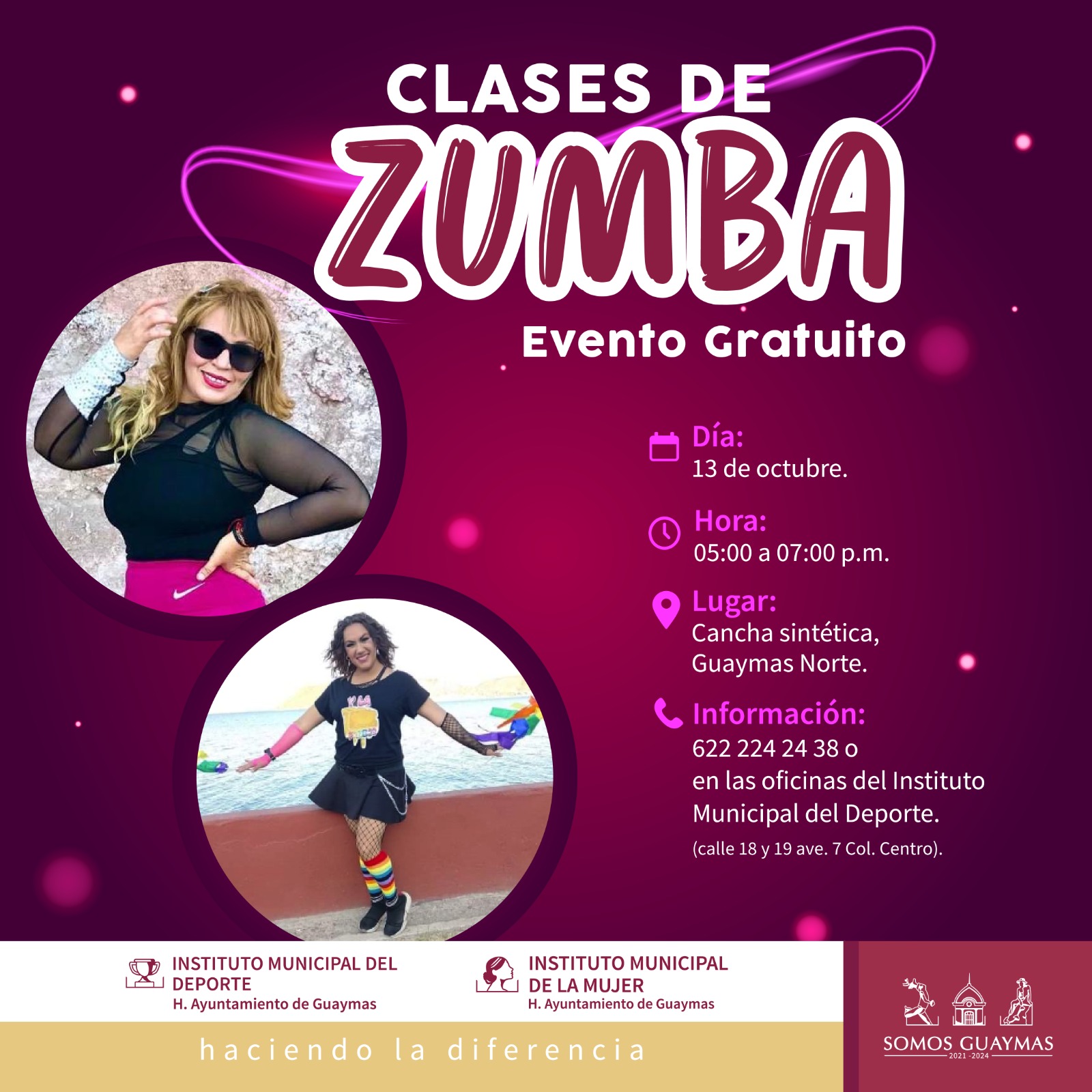 Promueve Instituto Municipal del Deporte e Instituto Municipal de la Mujer “Clases de Zumba”