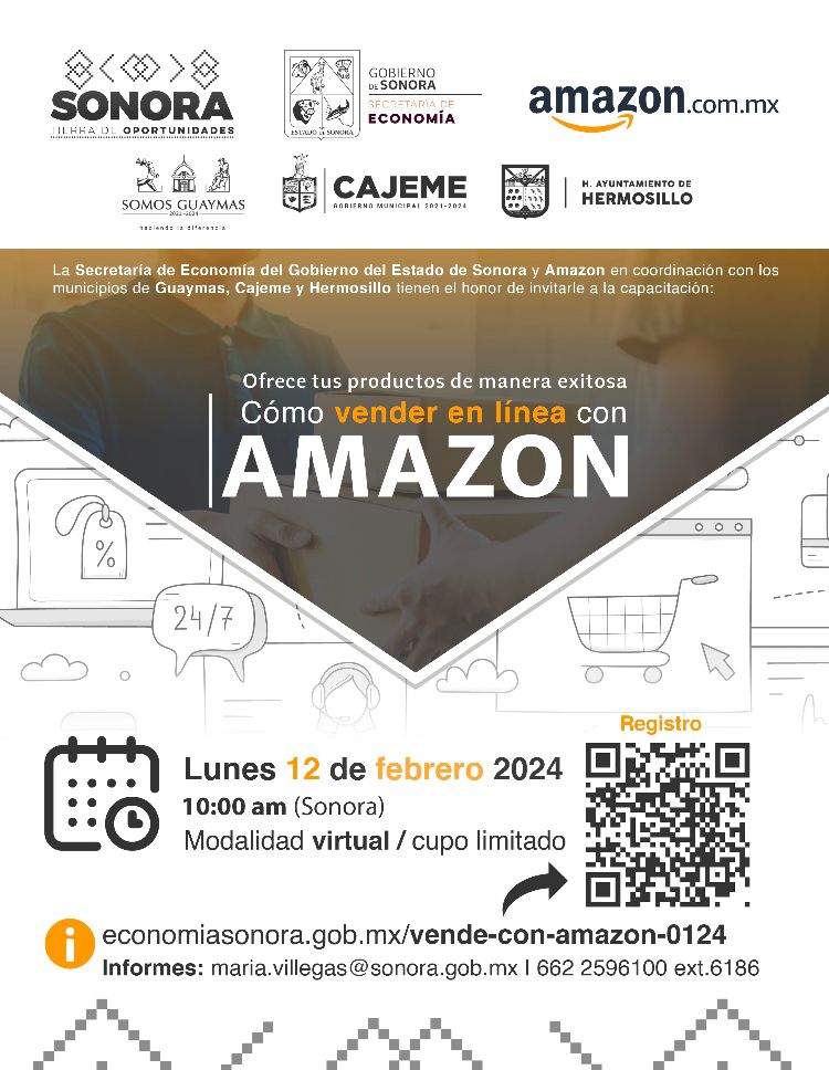 Invitan a participar en capacitación “Cómo vender en línea con Amazon”