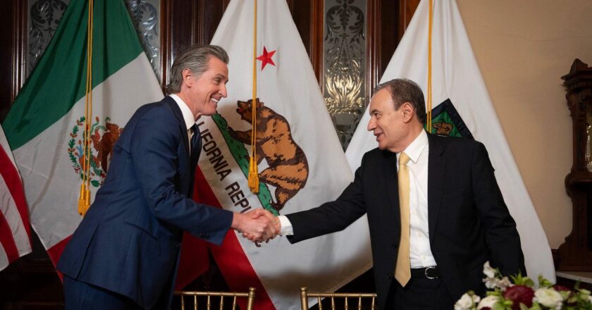 Gobernador Durazo y Gobernador Newsom firman acuerdo histórico para desarrollo sustentable binacional con California