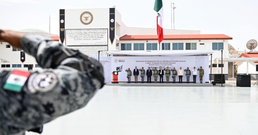 Inauguran Gobernador Durazo y General Trevilla instalaciones de la Guardia Nacional para fortalecer la seguridad en Sonora