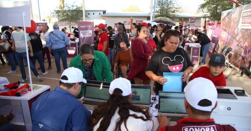 “Sonora Atiende” llega a Las Minitas con servicios gratuitos y atención a las familias