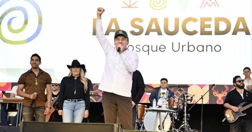 Gobernador Durazo avanza en acciones de rescate del Bosque Urbano La Sauceda con remodelación y reforestación