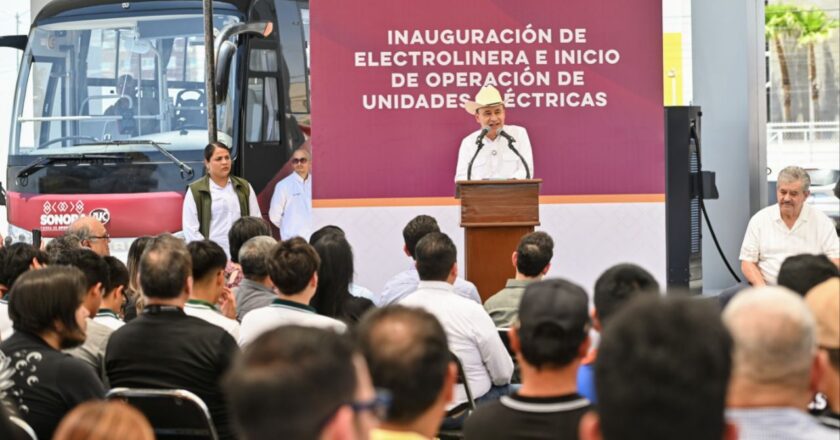 Gobernador Durazo lidera en electromovilidad; primera Electrolinera Pública registra más de 3 mil recargas a vehículos