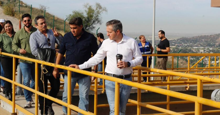 Encabeza Omar Del Valle Colosio supervisión de planta potabilizadora en Hermosillo