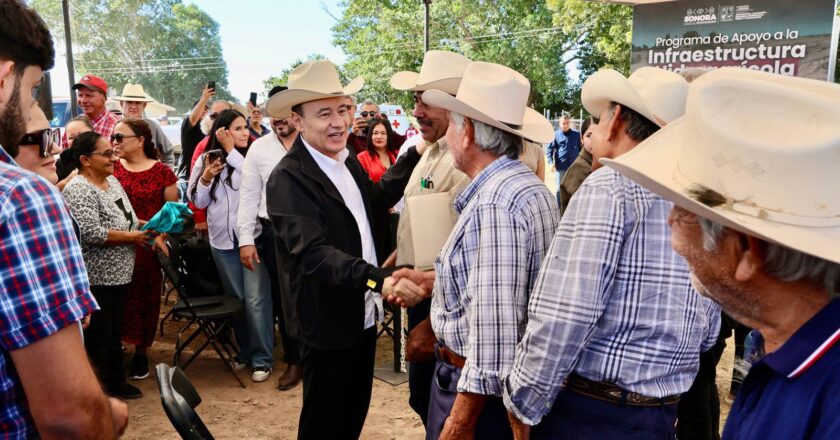 Con el respaldo de la Presidenta Sheinbaum fortalecemos la infraestructura hidroagrícola en el sur del estado: Gobernador Durazo
