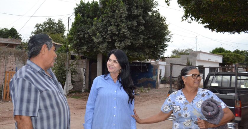 Diputada Ernestina Castro fortalece trabajo territorial en colonias de Cajeme