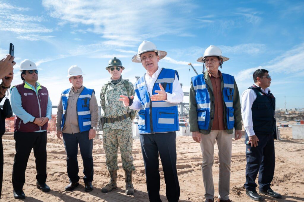 Reporta Gobernador Durazo 35% de avance en construcción del Hospital del IMSS en San Luis Río Colorado