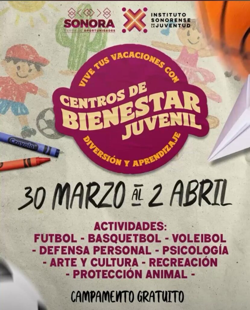 Alistan los Centros de Bienestar Juvenil para periodo vacacional de Semana Santa