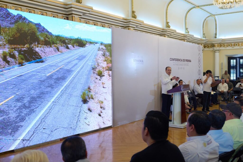 Gobernador Durazo impulsa la renovación de carreteras en todas las regiones de Sonora