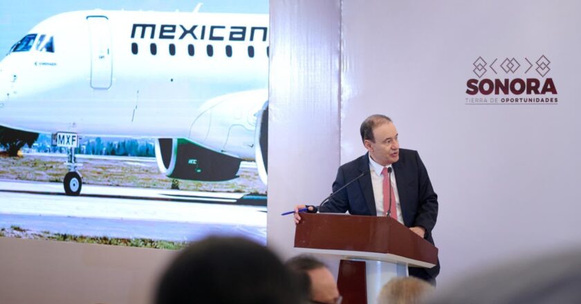 Gobernador Durazo trae a Sonora nueva ruta de Mexicana con respaldo de presidenta Sheinbaum